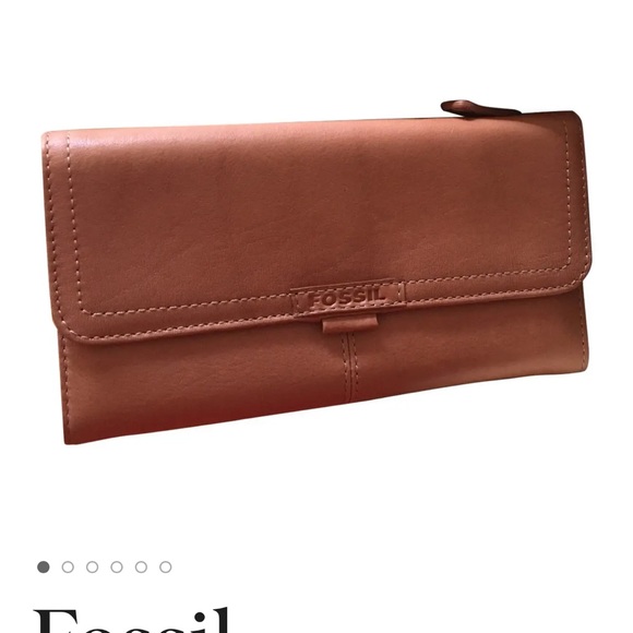 Fossil Long Wallet Purse in Camel Gorgeous! - Picture 6 of 8